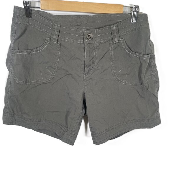 KUHL Kontra Shorts Womens Size 10 Gray Lightweight Quick Dry Travel Hiking - Picture 1 of 5